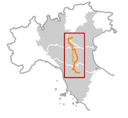 LA CICLOVIA DEL SOLE Verona Bologna - Firenze 4 Regioni (350 km in Emilia Romagna, 165 in