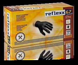 NITRILE POWDER FREE GLOVES disposable, ambidextrous. Black Colour. The higher thickness guarantees a better mechanical strength.