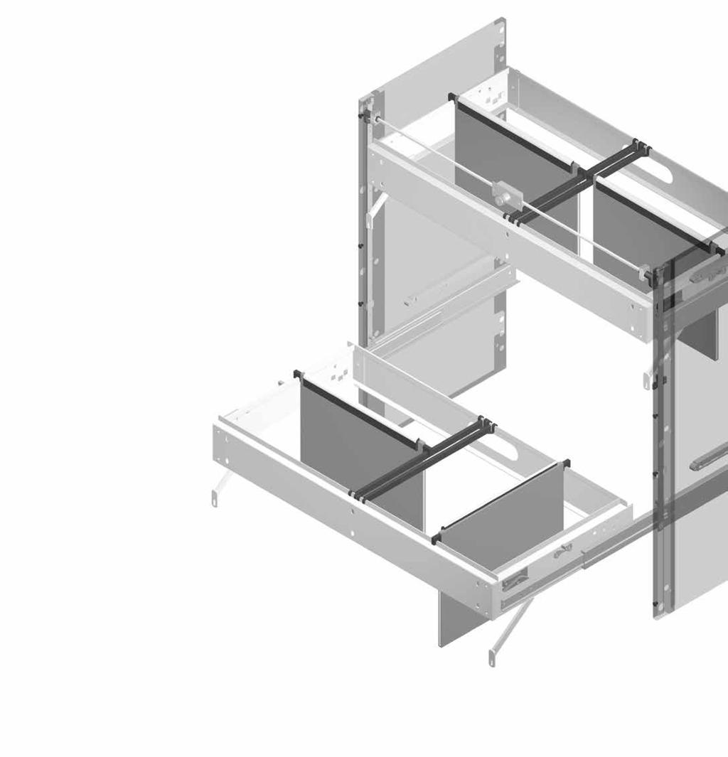 Telai porta cartelle estraibili Extractable file frames I telai porta cartelle Tecsal ampliano la gamma di soluzioni per la gestione dell archiviazione.