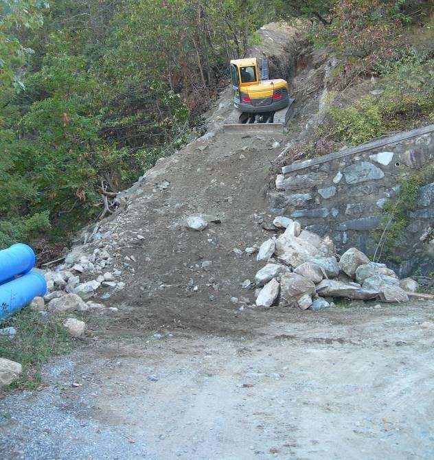 Il progetto prevede la posa di una nuova condotta in acciaio DN 450 a partire dall attuale punto di arrivo della condotta in ghisa nei pressi della vasca di Pien 1