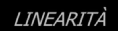 Linearità Se la funzione caratteristica input/output di un sensore viene rappresentata graficamente su una scala lineare, la LINEARITÀ è un indicazione della deviazione dell output misurato del