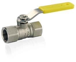 VRN from 1 / " to " Brass ball valves, reduced flow, for water, steam, air, oils, non corrosive fluids in general.