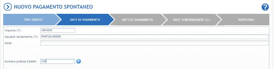 Processo: fase 2 EntraNext -3 2. EntraNext: 1. TIPO Professionista DEBITO: scelta accede tipo a pratica EntraNext e voce economica tramite FedERa 2.