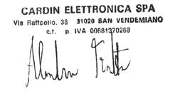 CODICE MODELLO Dichiarazione di Conformità CE (Direttiva Macchine 89/392/CEE, All.