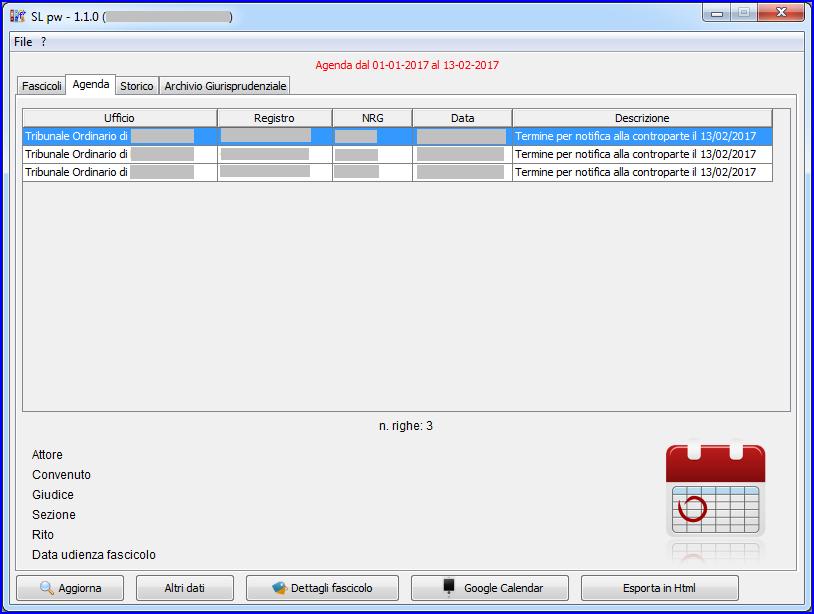 Evoluzioni Software s.n.c. SLpw Guida all'uso Pag.40 di 58 Altri dati Cliccando sul pulsante Altri dati, posizionato in basso al centro (v.