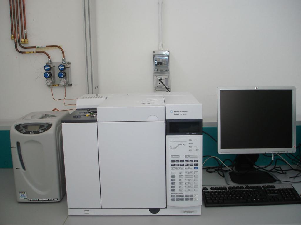 4. Descrizione del sistema di analisi del TAR Il campione di TAR raccolto nell impianto viene analizzato tramite un gascromatografo da laboratorio Agilent mod. GC 7890.