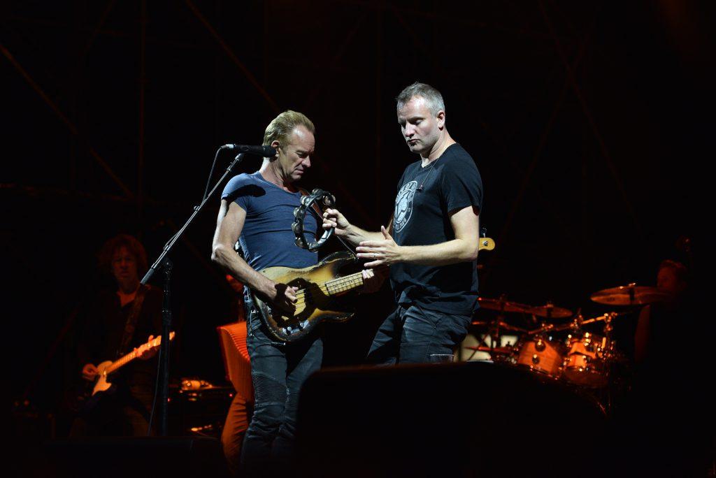 Sting con il figlio Joe Summer, anch egli musicista (ph Dario Furlan) Per quanto riguarda i prossimi appuntamenti con la musica internazionale, dopo Sting un altro grande artista calcherà il