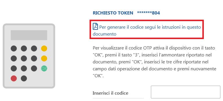 L autenticazione a due fattori è utilizzata nel caso di bonifici singoli.