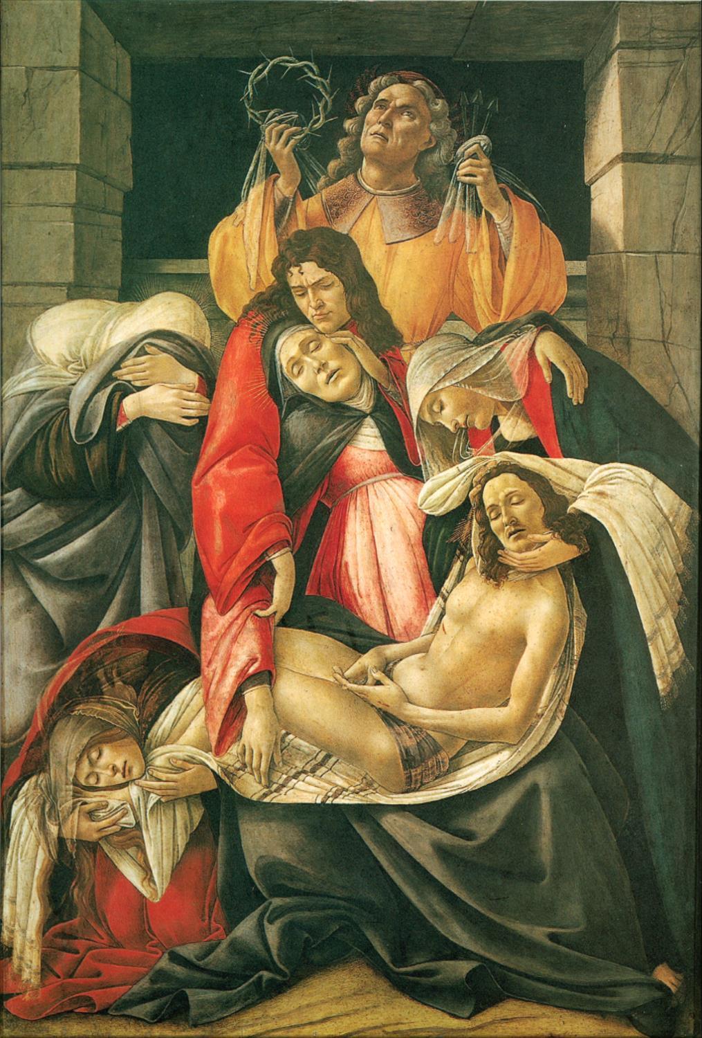 MILANO, museo Poldi Pezzoli Sandro Botticelli, 1495-1500 Con il passare del tempo il ruolo di Maria assume maggior rilievo: ella bacia la mano del figlio, sviene