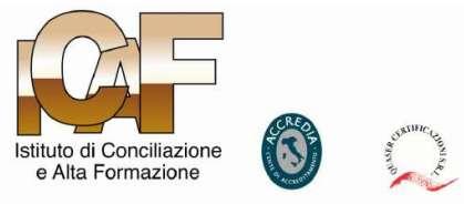 ORGANISMO DI MEDIAZIONE ISCRIZIONE MINISTERO DELLA GIUSTIZIA N.549 ENTE DI FORMAZIONE ISCRIZIONE MINISTERO DELLA GIUSTIZIA N.294 ACCREDITATO ALLA REGIONE LOMBARDIA PER I SERVIZI FORMATIVI N.