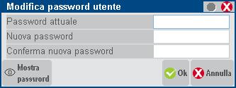 o Impostazione password da parte dell utente all avvio della procedura (stato obbligo modifico modifica password) descritta come specifica novità in senso assoluta oppure dal menu Servizi Modifica