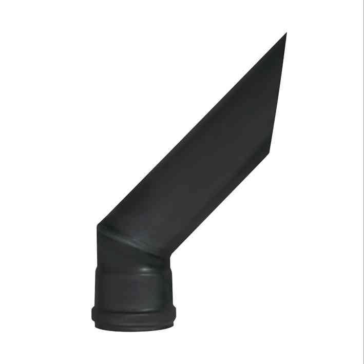 in black painted carbon steel Length 1,5 m in black