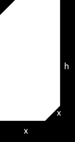 Soluzione Consideriamo un parallelepipedo a basa quadrata avente spigolo di base uguale a x e altezza h, con x>0 e h>0.