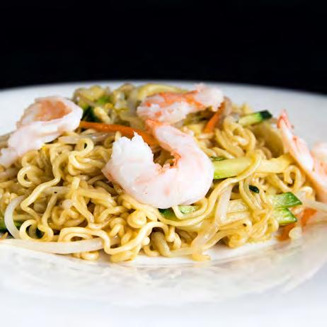 Yaki ramen con gamberi 7,00 e verdure