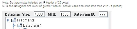 Frammentazione IP: esempio 1 N = 4000, MTU = 1500 Tre frammenti, ciascuno con header 20 byte