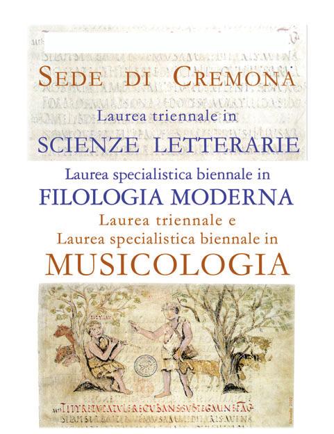 UNIVERSITÀ DEGLI STUDI DI PAVIA CREMONA Palazzo Raimondi, Corso Garibaldi 178 CAP 26100