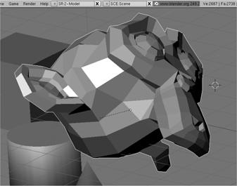 La variazione delle dimensioni di un oggetto si effettua invece utilizzando una trasformazione di scala, ottenibile premendo il tasto S su