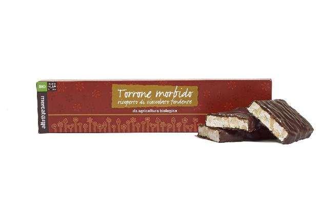 In prenotazione: torroni STECCA TORRONE MORBIDO RICOPERTO AL CIOCCOLATO FONDENTE CON ANACARDI E MIELE Codice: 1064