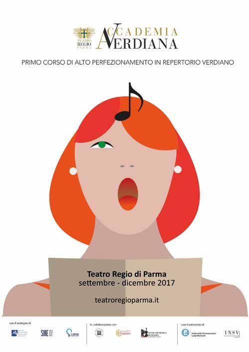 CORSO DI ALTO PERFEZIONAMENTO IN REPERTORIO VERDIANO Teatro Regio di Parma febbraio-ottobre 2019 accademiaverdiana@teatroregioparma.
