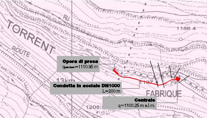 5 ANALISI SETTORE CENTRALE E RESTITUZIONE Relativamente al settore di centrale e di resituzione, si riportano la planimetria delle sezioni, i profili e i livelli raggiunti nelle singole sezioni; i