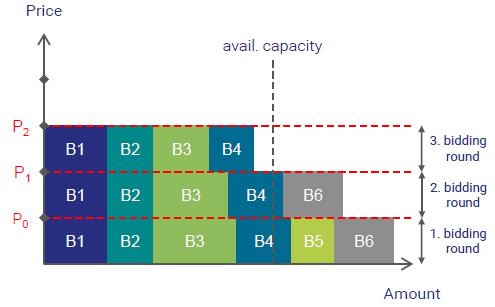 Aste Long Term Ascending clock (Aste Annuali di luglio) Il prezzo di riserva è definito dall AEEGSI fino al