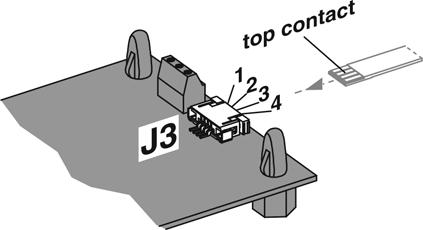 7.3 Posizionamento dei connettori J3 (Connettore Flexprint a 4 poli) 1 Avvolgimento 1 2 Avvolgimento 2 3 Avvolgimento 3 4 Collegamento a stella Y (non viene usato) Connettore Flexprint Passo A 4