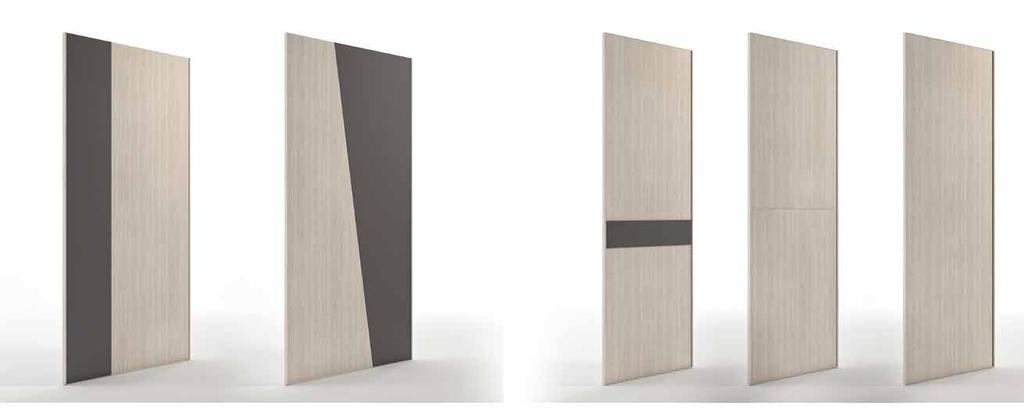 ANTE SCORREVOLI SLIDING DOORS Tutte le ante scorrevoli sono caratterizzate da un maniglione che ne facilita l apertura, disponibile in 15 finiture.