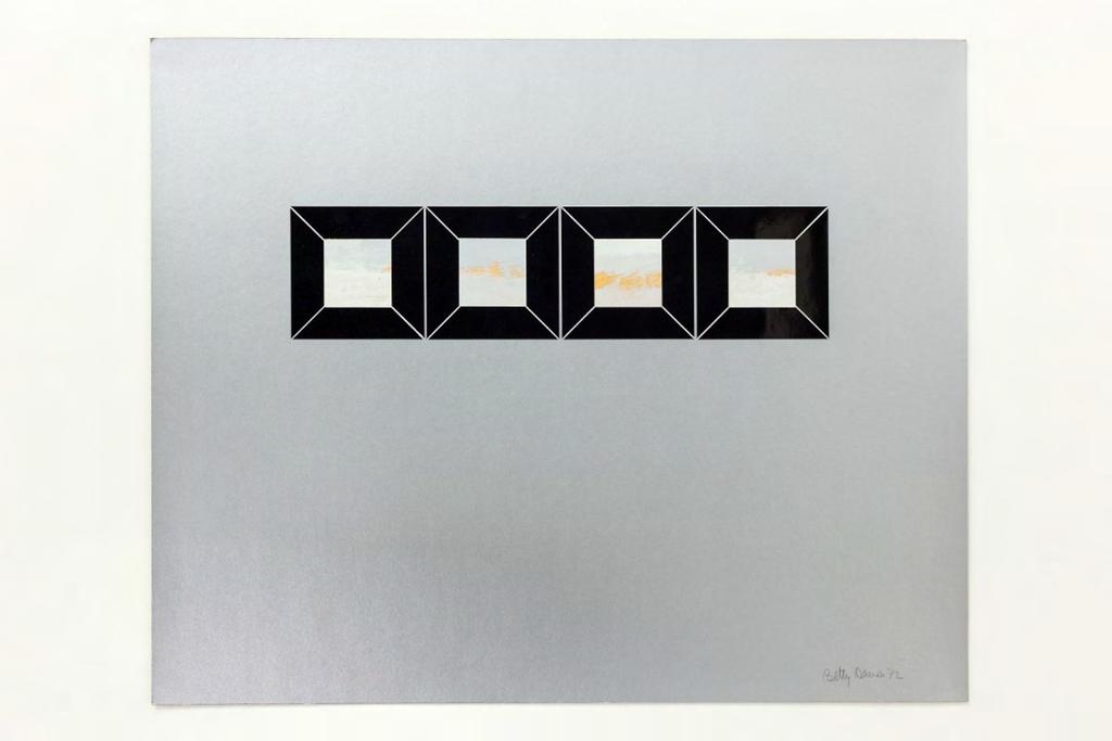 Finestre di cielo / Sky windows, 1972, collage e