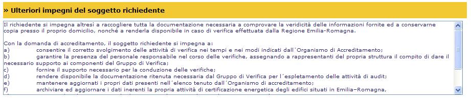 necessario correggere o integrare i dati inseriti on-line è necessario inviare un e-mail all indirizzo accreditamentoenergia@regione.emilia-romagna.