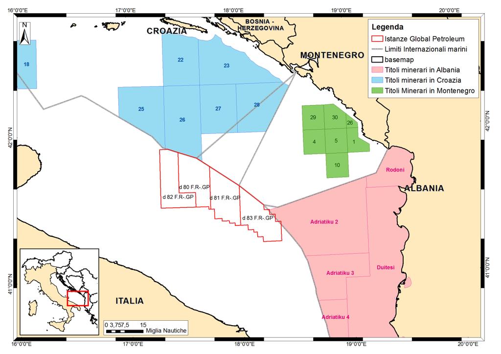 Coltivazione e olio greggio) d 1 F.P-.SP Spectrum Geo Limited Istanza di permesso di prospezione - In predisposizione provvedimento VIA d 2 F.P-.PG Petroleum Geo Service Asia Pacific Istanza di permesso di prospezione - In predisposizione provvedimento VIA Tabella 2.