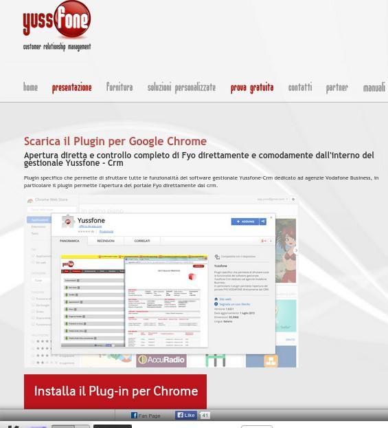 In basso è presente il pulsante dedicato Iinstalla il Plug-in per Chrome.