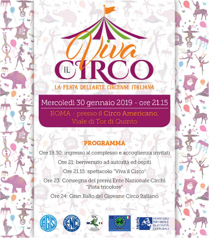 Una grande festa per dare lustro al Circo!!! Siete tutti invitati. Non occorrono biglietti o inviti. Intervenite!