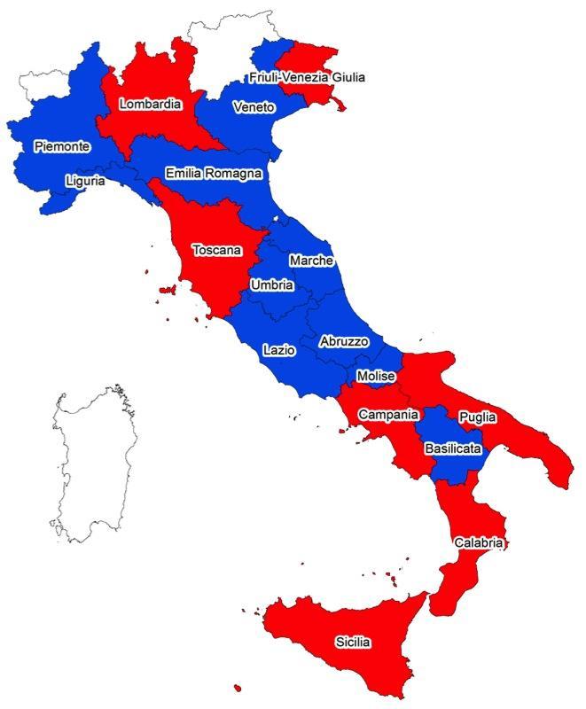Adesione delle Regioni MS 52 Regione Studi MS + CLE Abruzzo 90 Basilicata 47 Calabria Campania Analisi CLE Emilia Romagna 79 12 Friuli Venezia