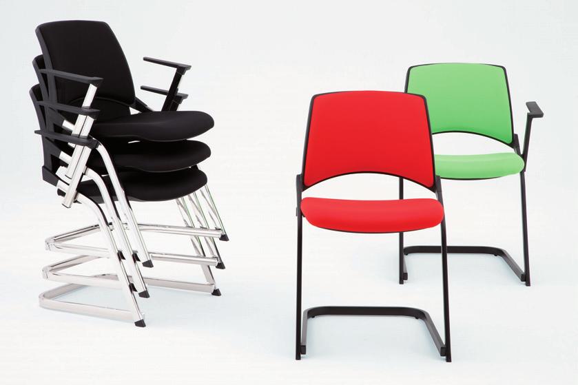 SEDIA CON BRACCIOLI TABLE la KENDÒ SLITTA - CANTILEVER CHAIR 495 505