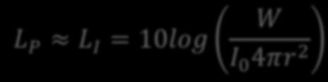 L I = 10log I 0 I 0 =