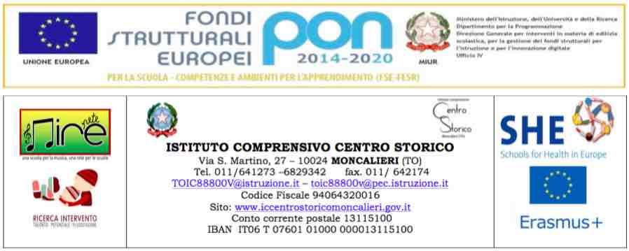 Prot. n. 5462 4-10 Moncalieri 19/11/2018 Agli Atti all Albo Istituto al Sito Web dell Istituto www.iccentrostoricomoncalieri.gov.
