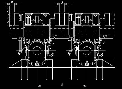 Motori diesel 4T Confronto caratteristiche motori Vista in sezione dei due motori 12V46C con indicate le quote minime dello