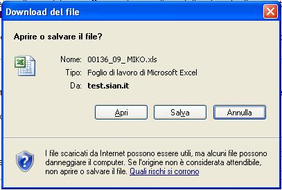 3.10.3. LISTA AL 31 DICEMBRE MODULO 31 DICEMBRE, PRELIEVO MODELLO DICHIARATIVO La selezione della voce Prelievo Modello Dichiarativo consente di accedere ad un file excel che riporta la lista dei