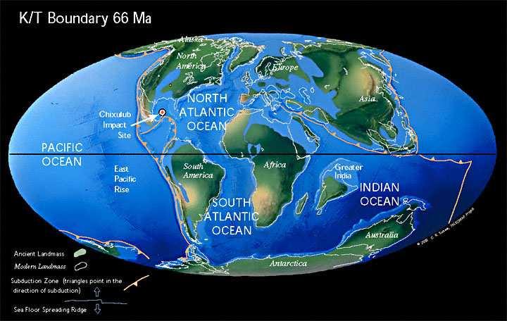 LIMITE K/T si apre l Atlantico settentrionale e si separano Nordamerica e Europa l