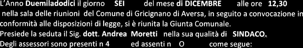 dott. ssa Carmela Bruna Trimarco Constatato il numero legale degli