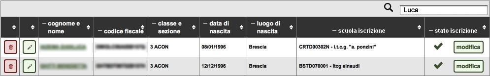 Ricerca studente: Strumento CERCA (2) Il sistema