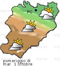 bollettino meteo per la provincia di Piacenza weather forecast for the Piacenza province Temp MAX 26 C 18 C Vento Wind 22km/h 18km/h Temp.