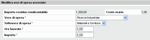 È possibile modificare i campi (quelli contrassegnati da un asterisco * sono obbligatori); nel caso del cedolino, inserendo le ore lavorate l importo è calcolato in automatico dal sistema oppure