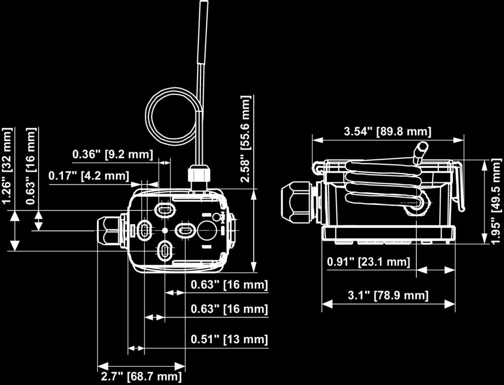 Dimensioni Dimensioni Tipo Lunghezza sensore Peso 50 mm 0.