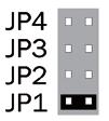 4. CONFIGURAZIONE DEL RELÈ Se la serratura viene utilizzata in ambito locale (varco singolo) è possibile configurarne il relè tramite i jumpers in dotazione per ottenere una delle seguenti