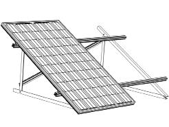 FASE 4 Collocare il modulo fotovoltaico sulla struttura precedente