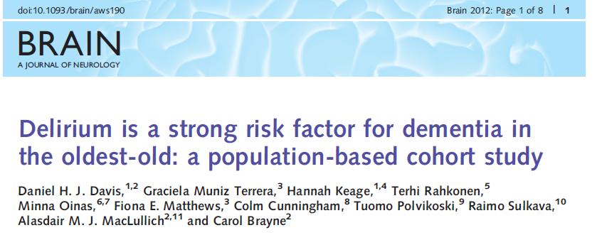 Vantaa 85+ Cohort Study Population-based Southern Finland All residents age 85 years Recruited 1991 Follow-up