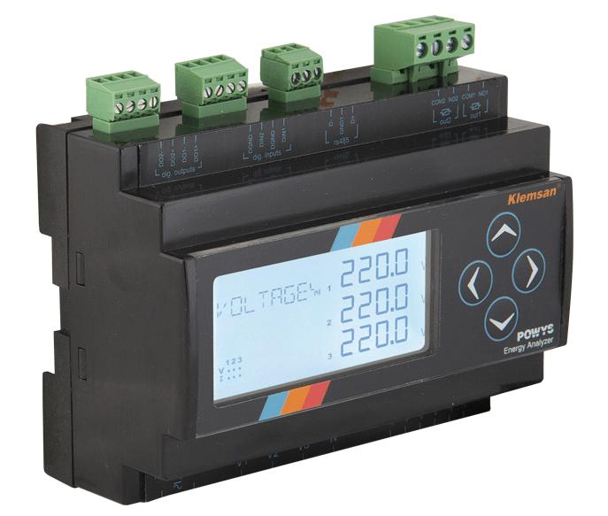 POWYS ENERGY METER TRIFASE CON DISPLAY RS485 MODBUS RTU ENERGY METER TRIFASE BIDIREZIONALE con comunicazione seriale RS485 Modbus RTU integrata.