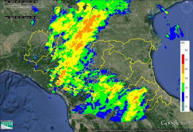 I fenomeni riprendono intorno alle 16 UTC del