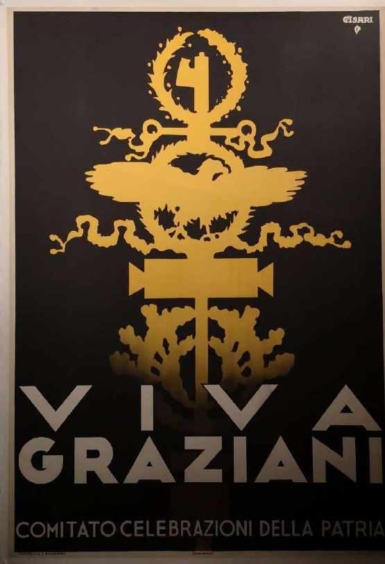 GIULIO CISARI (Como, 1892 1979) Viva Graziani.